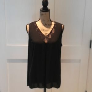Vince Camuto Sleeveless Blouse with Lace